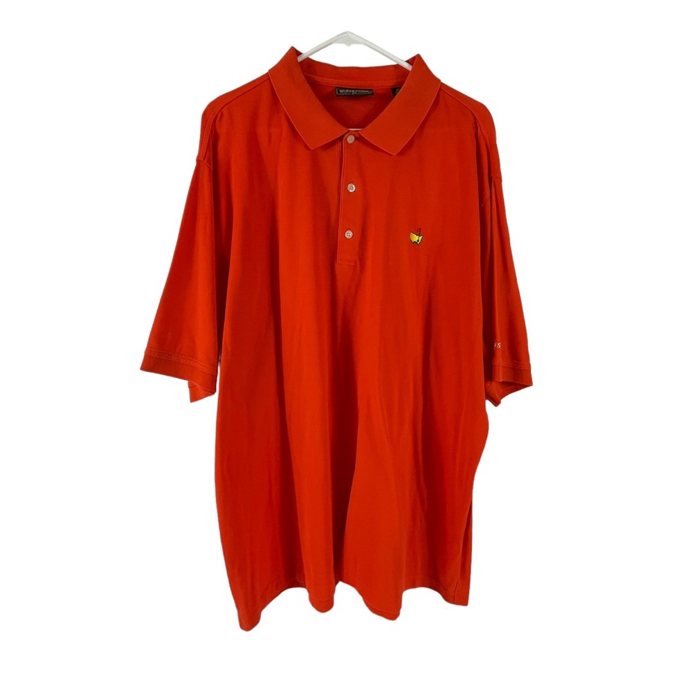 Masters Collection Golf Polo Shirt Mens 2XL 60s 2 ply Mercerized Cotton Orange